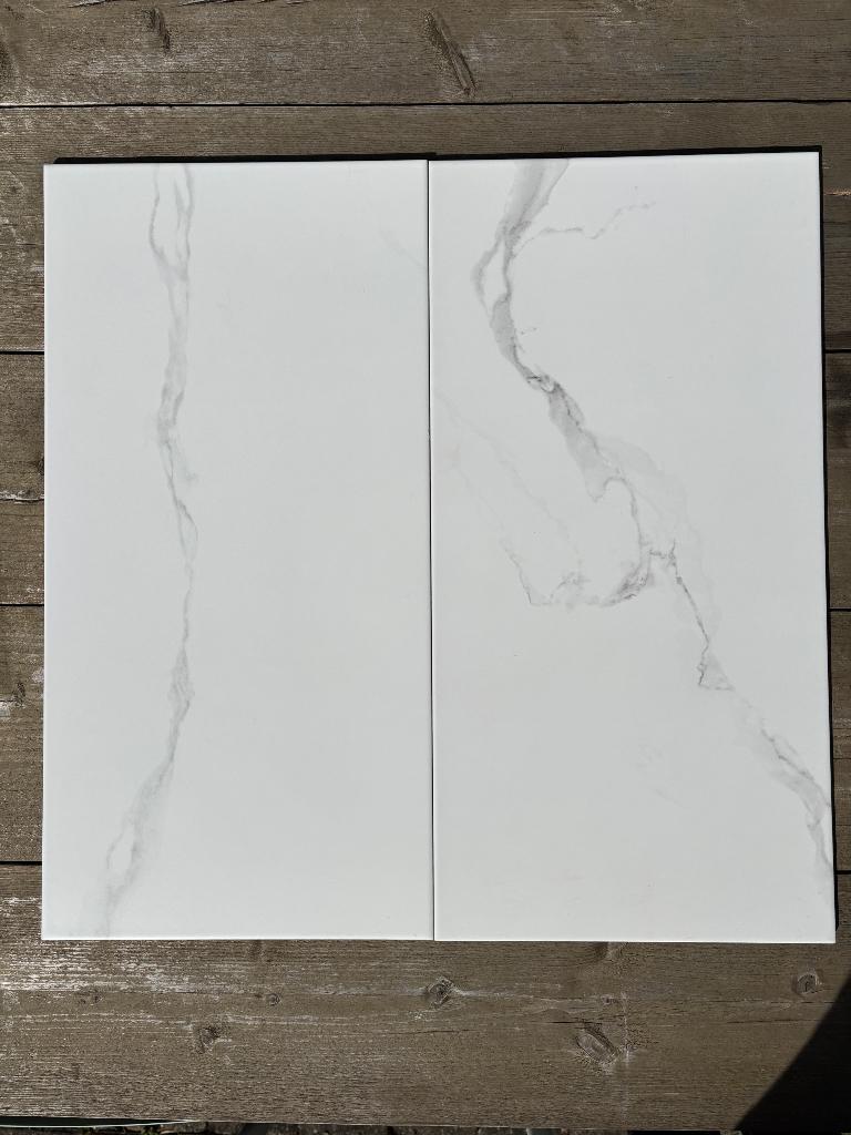 Ceramische tegel marmer-look, Ophalen, 60 cm of meer, Nieuw, Minder dan 5 m²