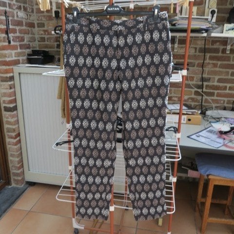 Broek nieuw bestikking grijs bruin Chloé Stora mt 36, Chloé Stora, Meerkleurig, Nieuw, Ophalen of Verzenden