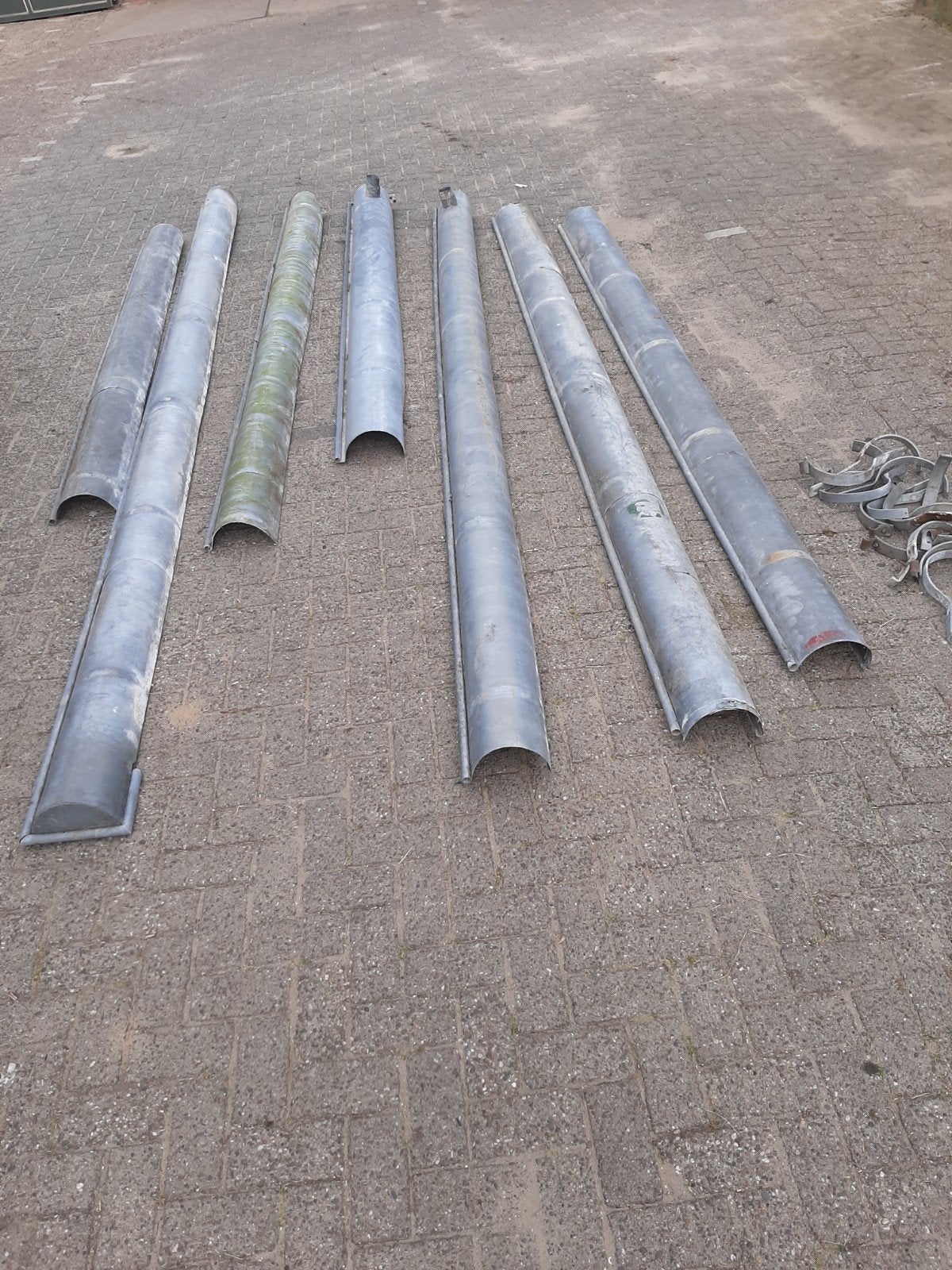 Zinken dakgoot mastgoot te koop, Doe-het-zelf en Verbouw, Ophalen of Verzenden, Gebruikt, Overige metalen