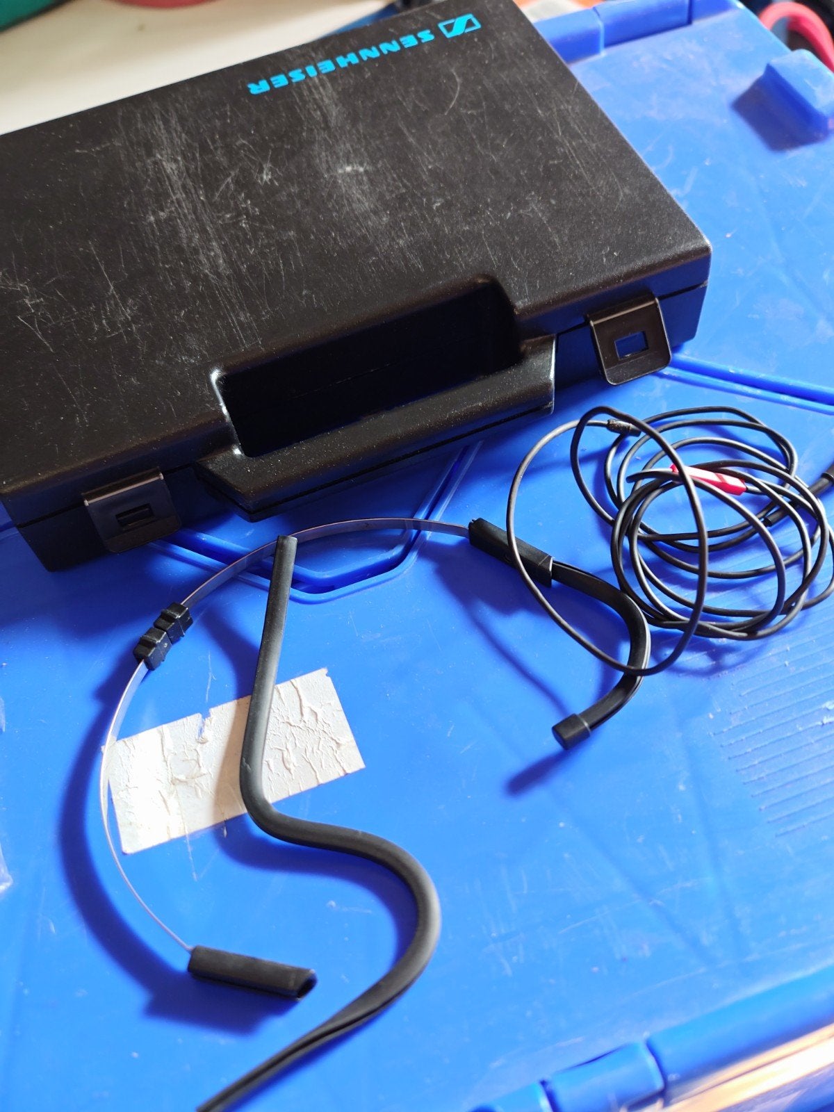 Sennheiser microfoon mke-2 incl nekframe., Muziek en Instrumenten, Ophalen of Verzenden, Gebruikt, Zangmicrofoon