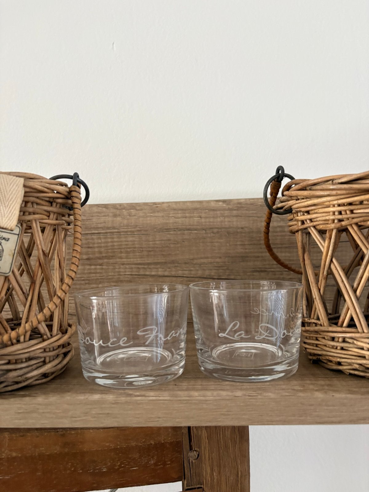 Rivièra Maison Waxinelichthouders (set van 2), Bruin, Natuurlijk materiaal, Waxinelichthouder, Rivièra Maison
