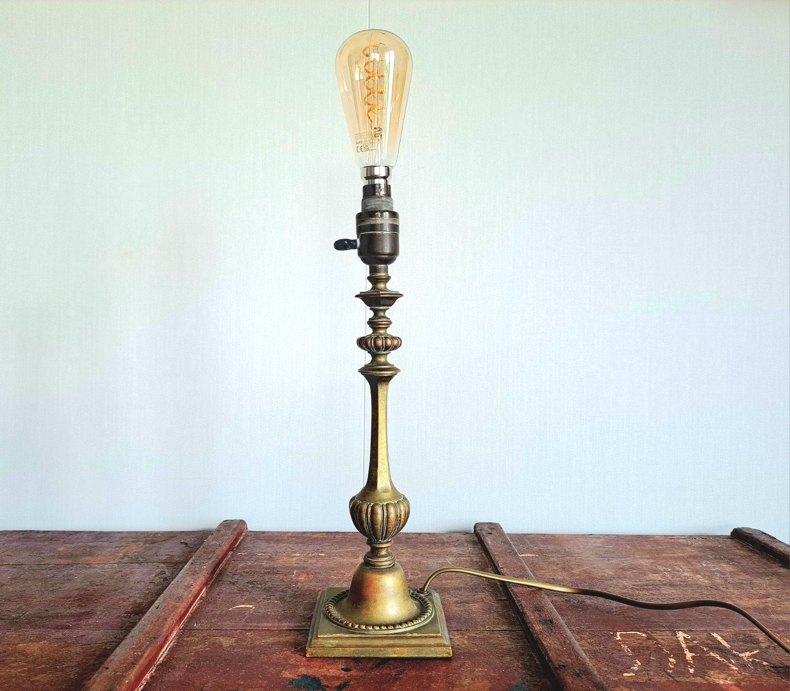 Antieke Art Nouveau Tafellamp - Zware Kwaliteit, Antiek en Kunst, Antiek | Lampen, Ophalen of Verzenden