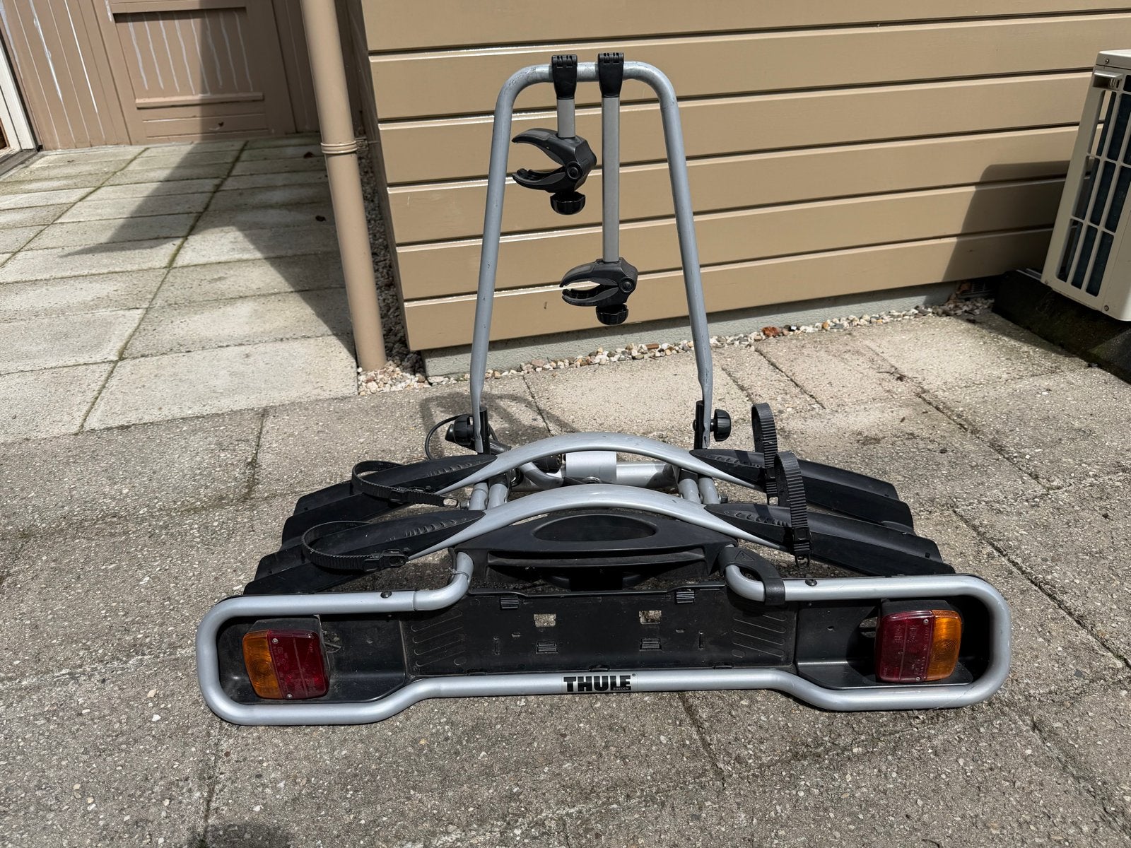 Fietsendrager Thule Euroway 945 voor 2 fietsen, Ophalen, 2 fietsen, Gebruikt, Trekhaakdrager