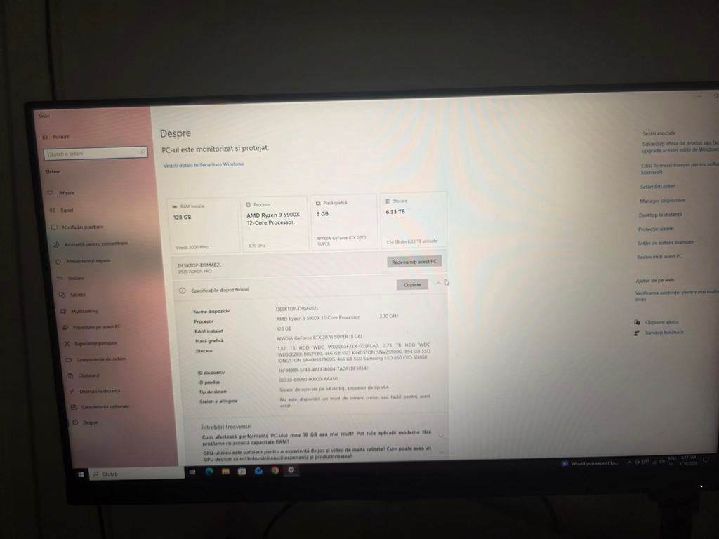 Desktop ryzen 9, Computers en Software, Desktop Pc's, Zo goed als nieuw, 4 Ghz of meer, HDD, SSD, 64 GB of meer, Met videokaart