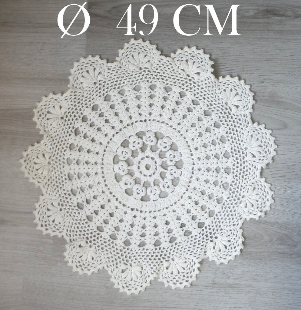 Handgemaakt Gehaakt Kleedje Ø 49 CM, Ophalen of Verzenden