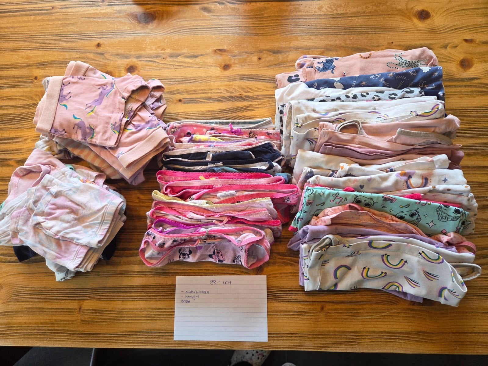 Grote partij meisjes ondergoed maat 98-104, Nacht- of Onderkleding, Gebruikt, Meisje, Ophalen of Verzenden