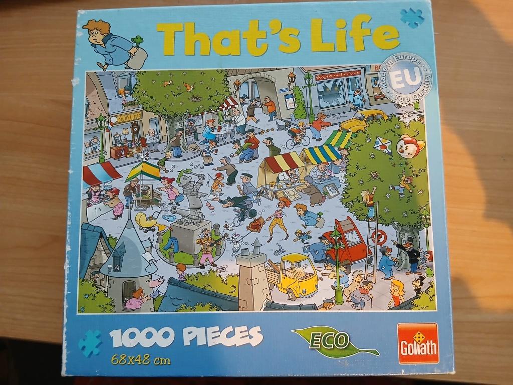 Goliath That's Life Legpuzzel 1000 Stukjes, Hobby en Vrije tijd, Denksport en Puzzels, Ophalen of Verzenden, 500 t/m 1500 stukjes