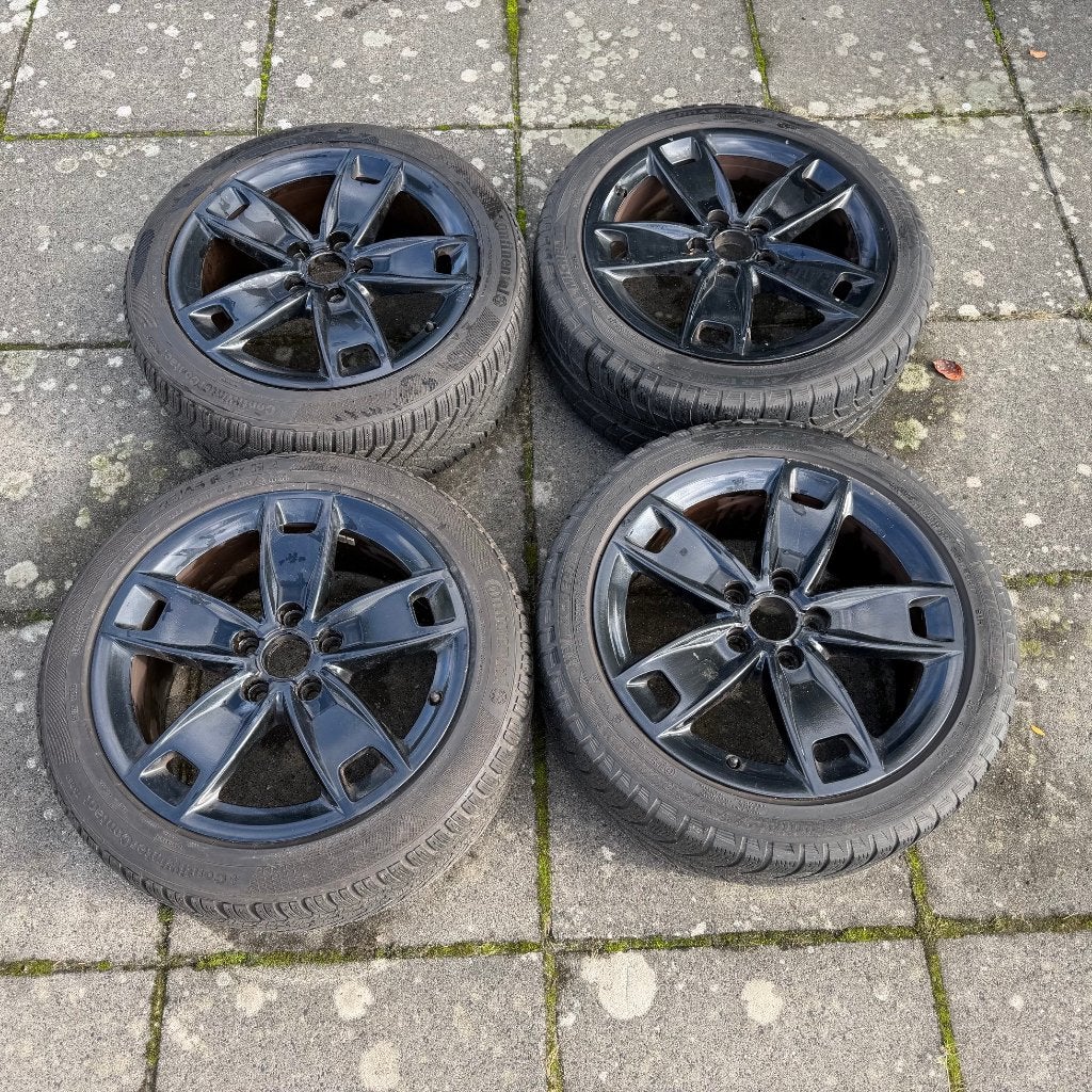 winterbanden en velgen Audi A3, Ophalen, Gebruikt, Banden en Velgen, 17 inch