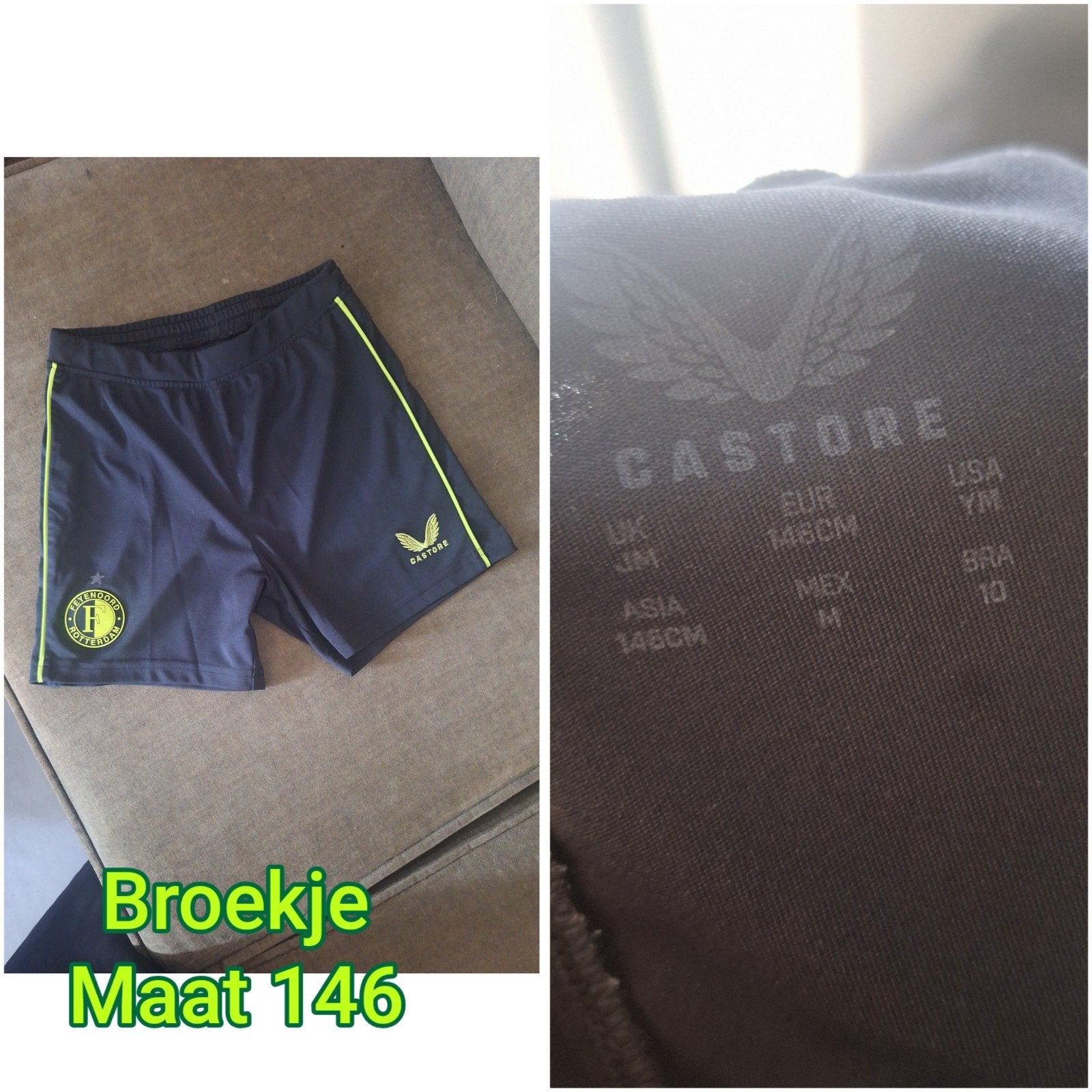 Castore Feyenoord Broekje Maat 146, Kinderen en Baby's, Ophalen