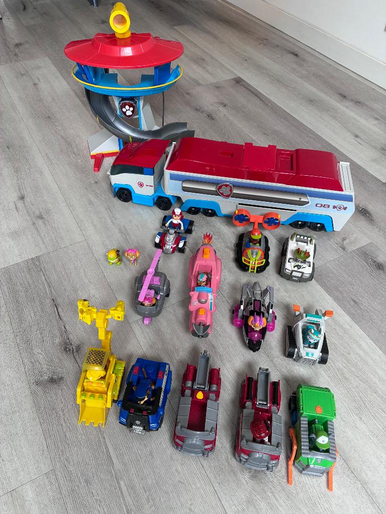 Paw Patrol (toren, bus, voertuigen), Ophalen of Verzenden, Gebruikt