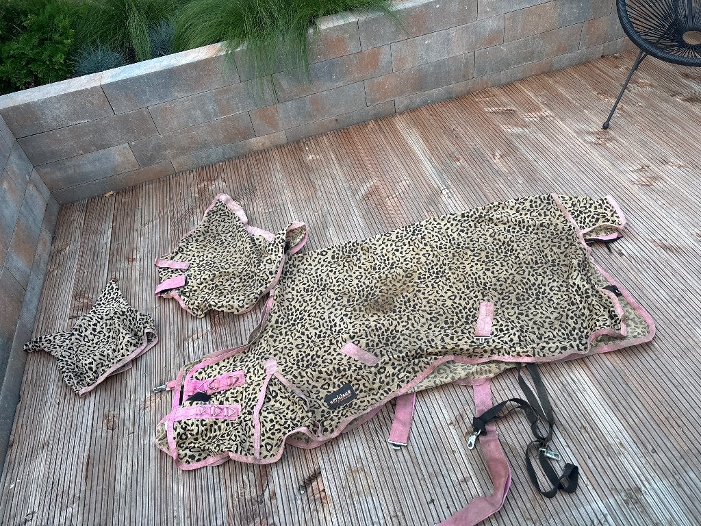 Vliegendeken inc vliegen kap, Dieren en Toebehoren, Gebruikt, Vliegendeken, Afneembare hals, Epplejeck