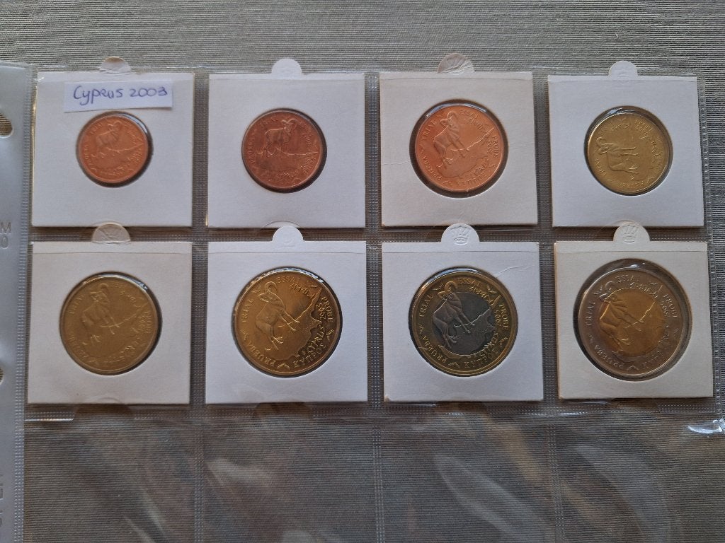 Probe euro's Cyprus 2003, Ophalen of Verzenden, Cyprus, Overige waardes, Setje