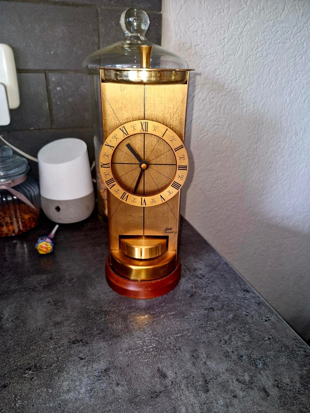 Schatz mid-century tafelklok, Ophalen
