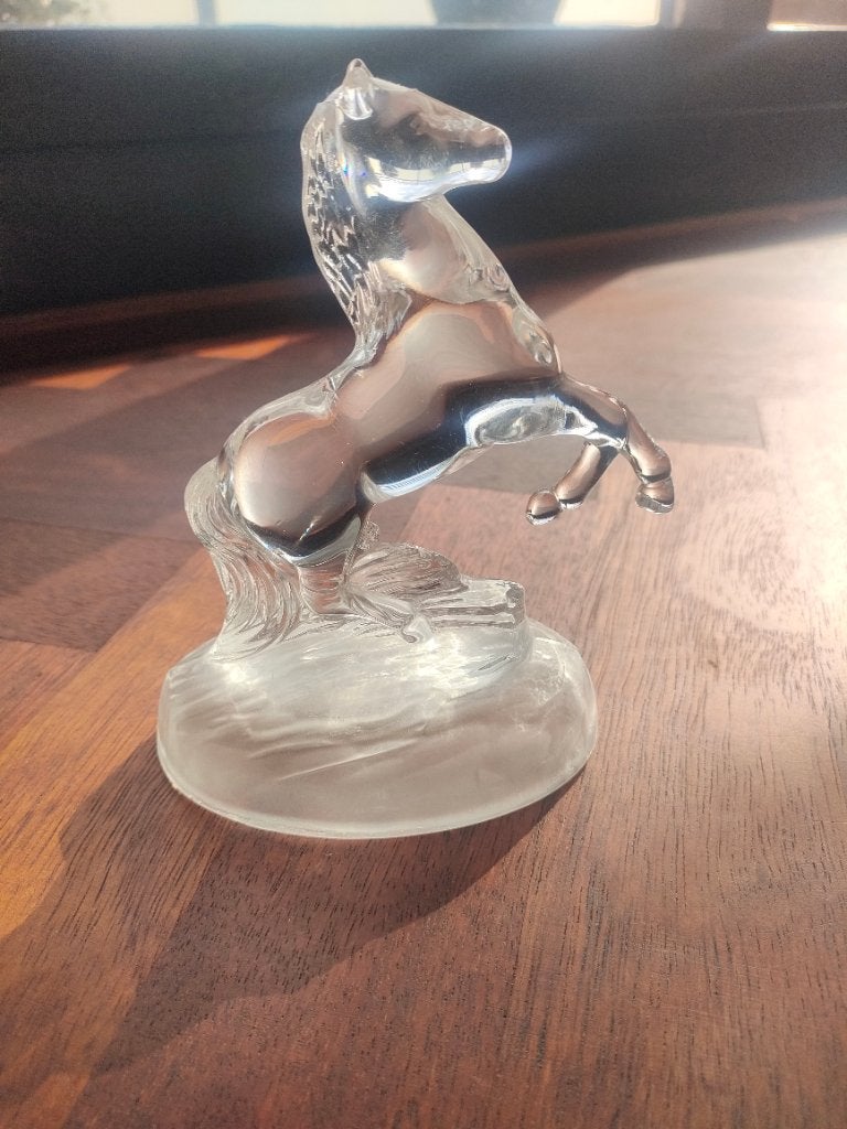 Vintage kristallen paard, Antiek en Kunst, Antiek | Glas en Kristal, Ophalen