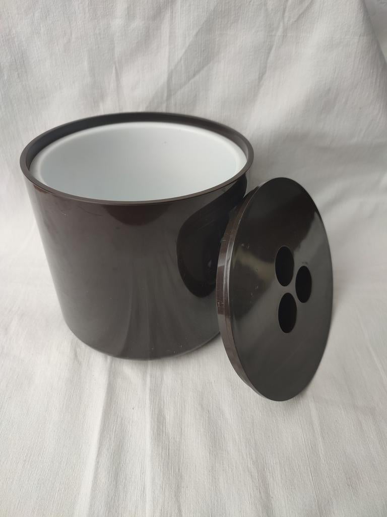 Space Age Crayonne ijsemmer icebucket bruin Vintage Uk made, Ophalen of Verzenden, Overige stijlen, Schaal of Schalen