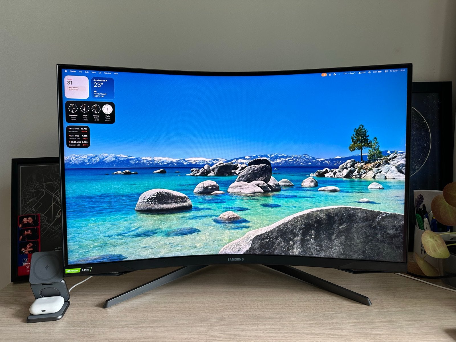 Samsung Odyssey G7 32” 240Hz QHD Curved Gaming Monito, Computers en Software, Monitoren, Curved, VA, Minder dan 1 ms, Zo goed als nieuw
