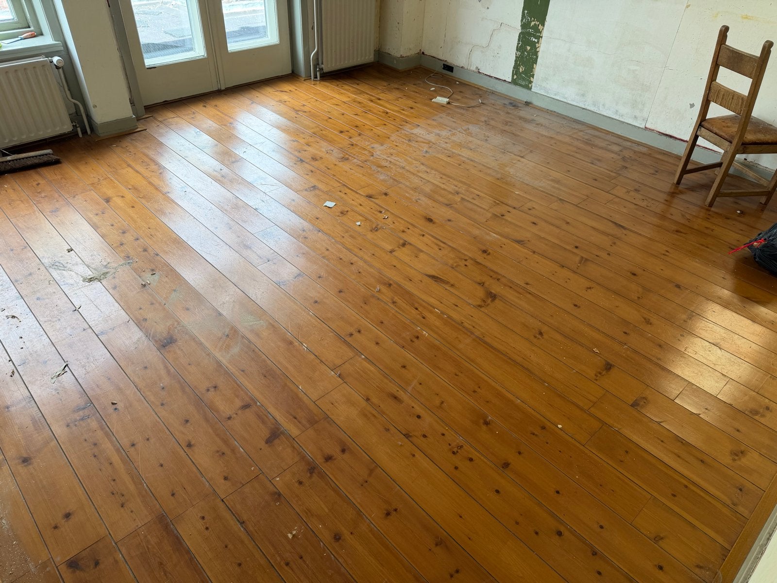 Houten vloerdelen, grenen, ca. 40  m², Gebruikt, 10 m² of meer, 10 tot 30 cm, Hout
