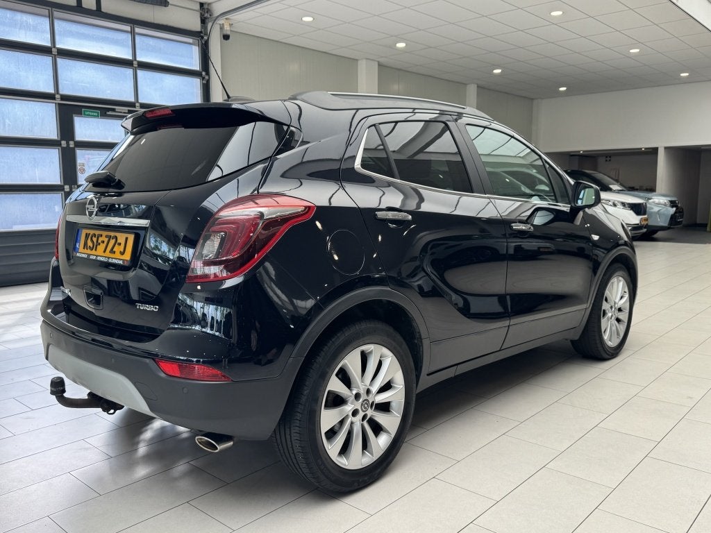 Opel Mokka X 1.4 Turbo Innovation [ DEALER OH I LEDER I TREK, Auto's, Gebruikt, Blauw, Leder, 1364 cc