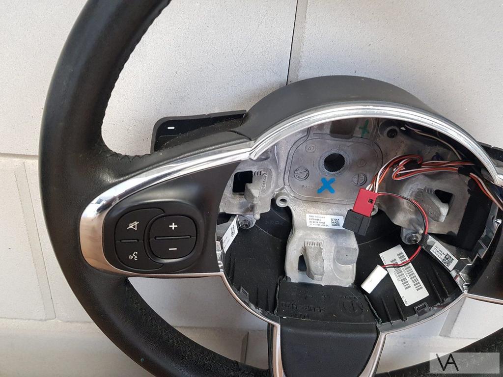 Fiat 500 2013 - 2019 lederen stuur met flippers en knoppen, Gebruikt, -, -, Ophalen of Verzenden