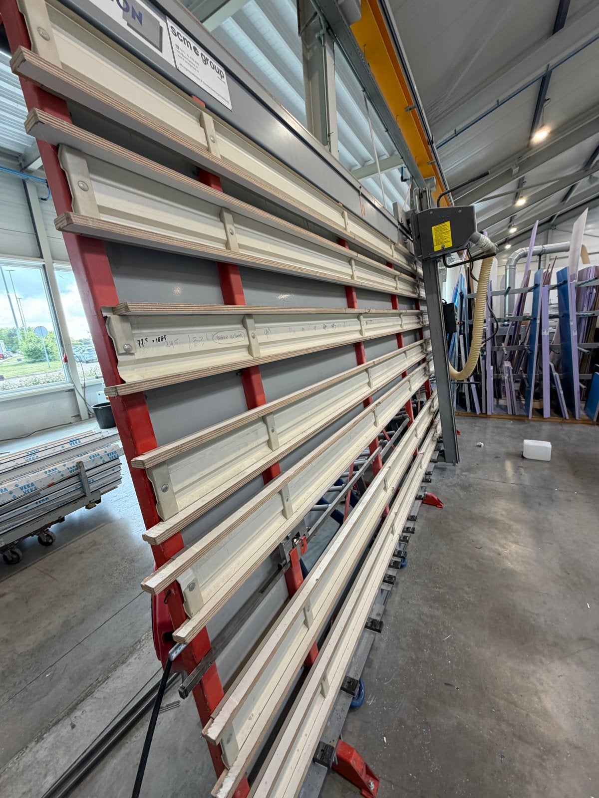 Elcon 215 RS Platenzaag - Professionele Verticale Zaag, Doe-het-zelf en Verbouw, Gereedschap | Zaagmachines, Ophalen, Gebruikt