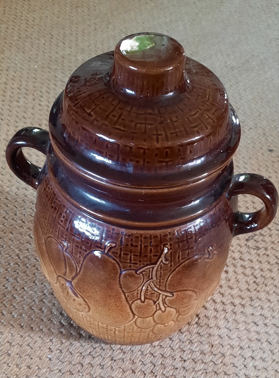 Vintage Scheurich Keramiek 820-28 Rumtopf met Deksel, Ophalen