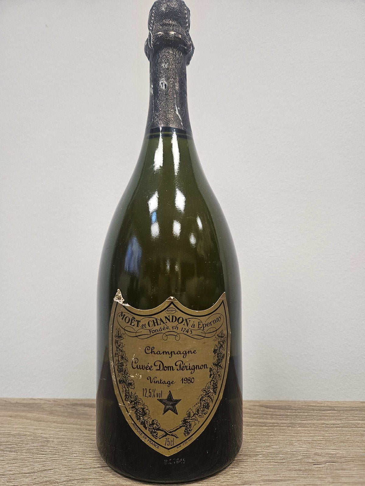 Dom Pérignon Vintage 1980 Champagne, Gebruikt, Frankrijk, Ophalen of Verzenden, Champagne