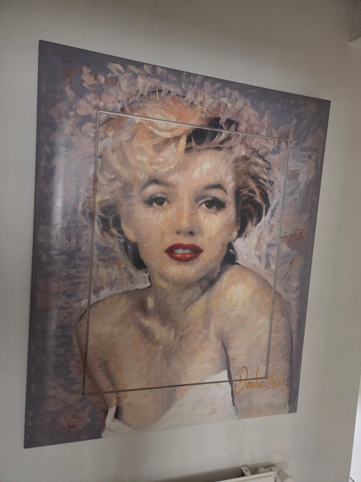 Peter Donkersloot - Marilyn Monroe - 110x90cm, Antiek en Kunst, Ophalen, Hout, Gelimiteerde oplage, Film