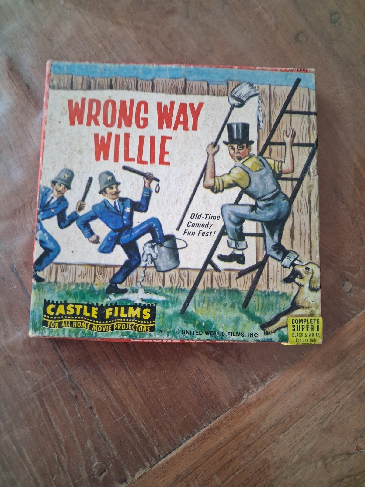 8mm Castle Films - Wrong Way Willie - Vintage Film, Audio, Tv en Foto, Filmrollen, Ophalen of Verzenden, 8mm film