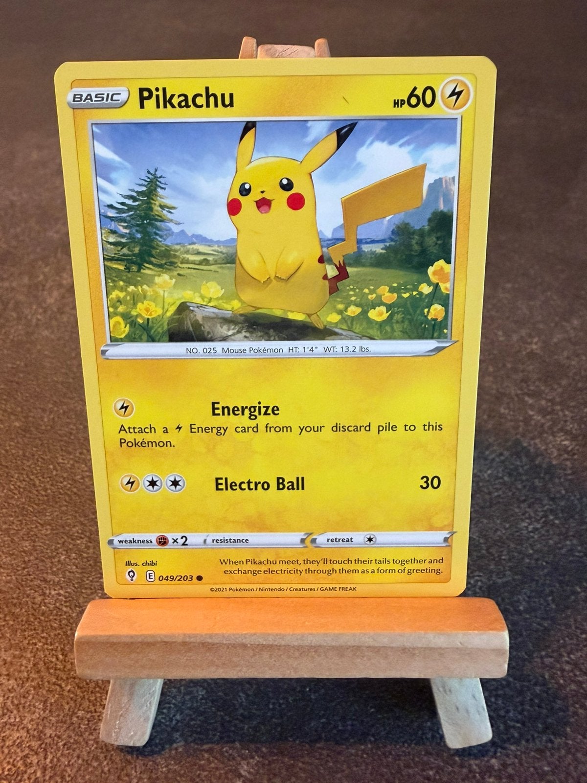 Pikachu 49 Pokémon Evolving Skies, Ophalen of Verzenden, Zo goed als nieuw