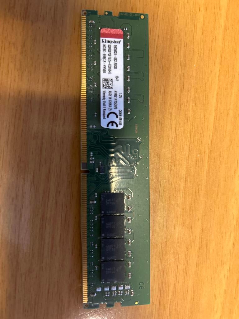 Kingston 8GB DDR4 RAM, Computers en Software, RAM geheugen, Server, DDR4, 8 GB, Ophalen of Verzenden