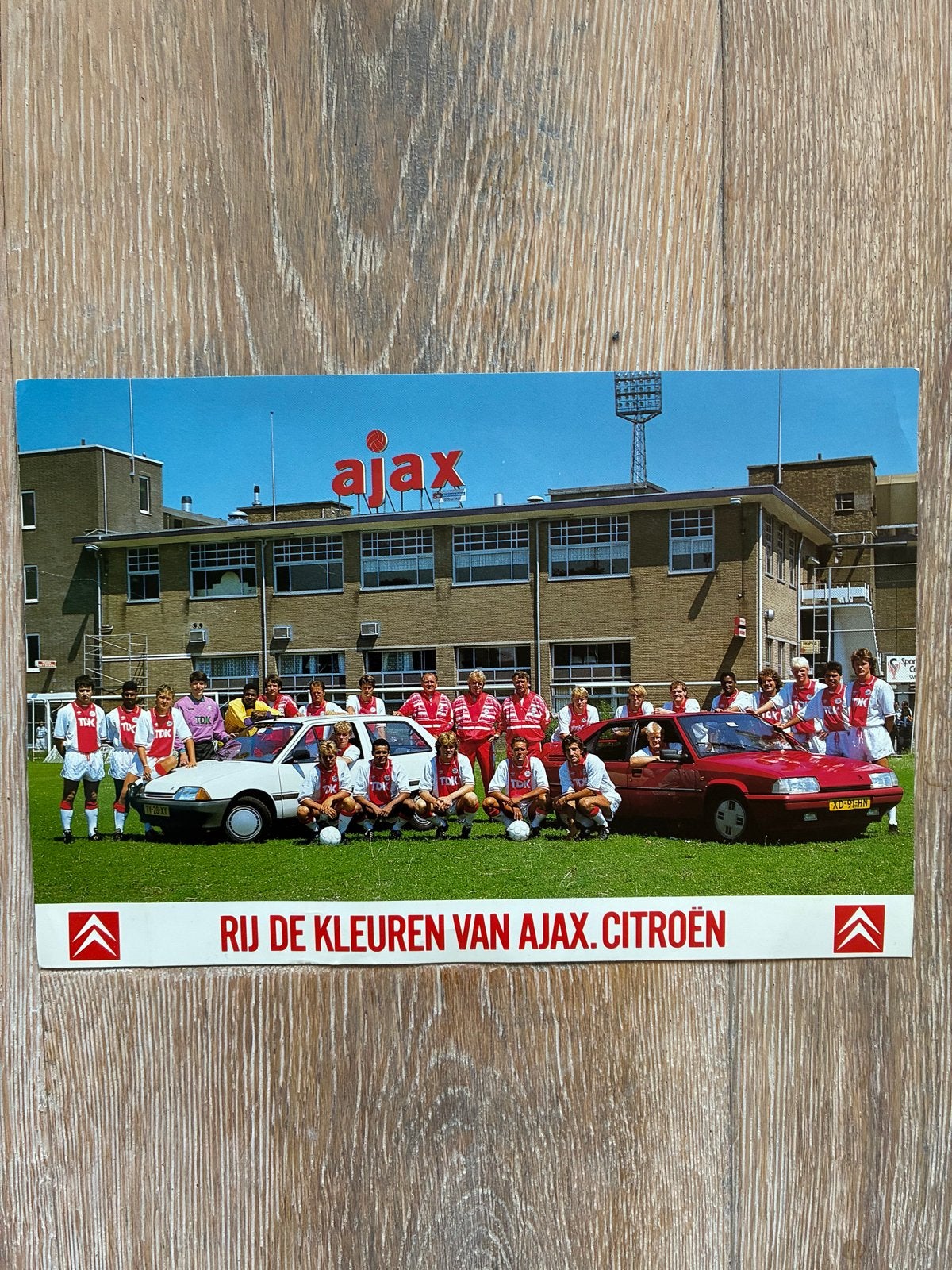 Ajax Citroën reclamekaart seizoen1989-1990, Ophalen of Verzenden, Gebruikt, Ajax