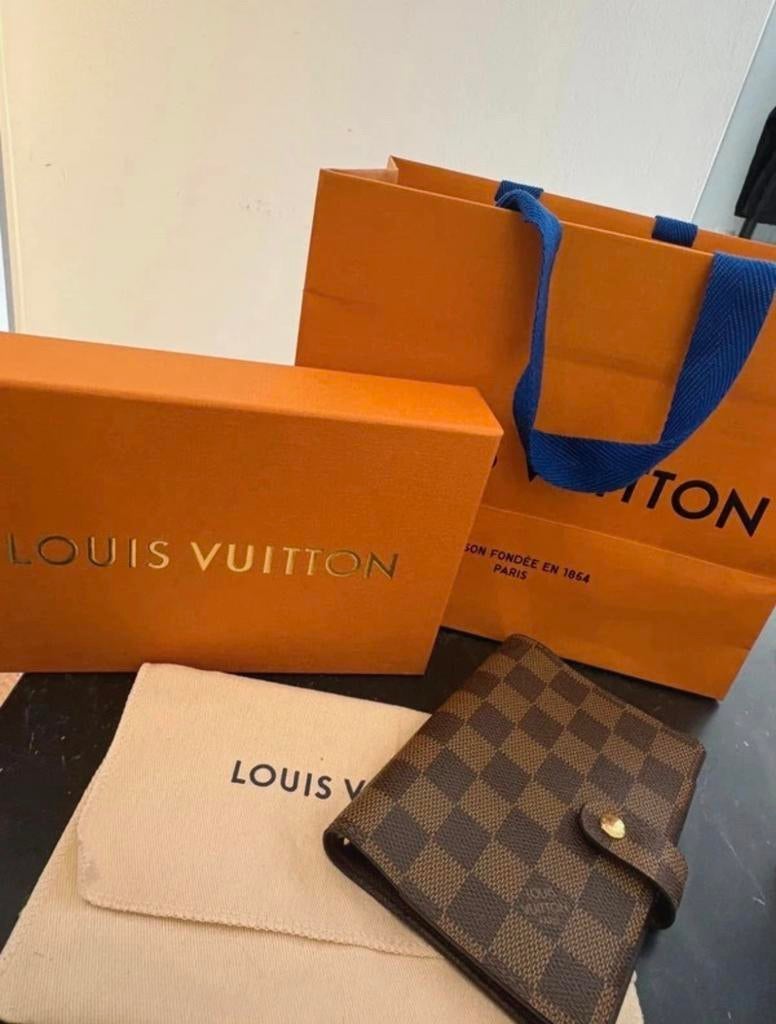 Louis Vuitton agenda cover PM Damier Ebene, Ophalen of Verzenden, Zo goed als nieuw