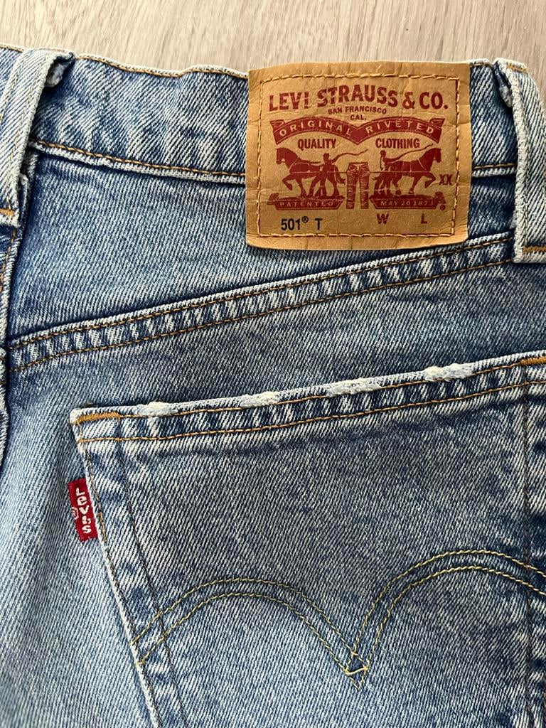 Levi's 501 T Jeans xxs/xs- Zo goed als nieuw, Ophalen of Verzenden, Zo goed als nieuw