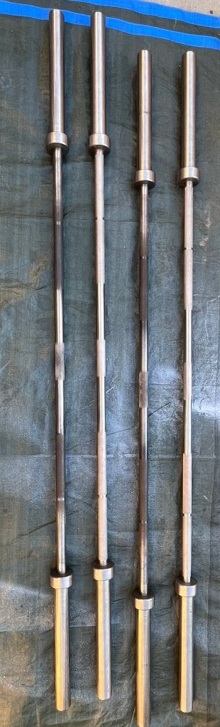 4x Olympische Barbell, Ophalen, Gebruikt, Benen, Halterstangen