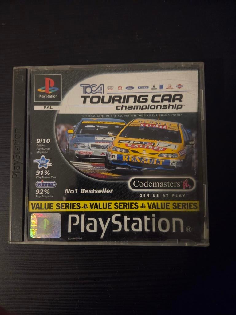 TOCA Touring Car Championship PS1 - Klassieke Racegame, Spelcomputers en Games, Games | Sony PlayStation 1, Ophalen, Gebruikt