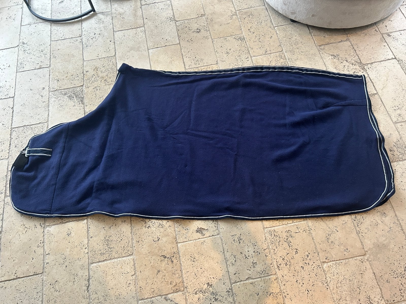 Fleecedeken 145 cm, Gebruikt, Blauw, Deken, Fleece