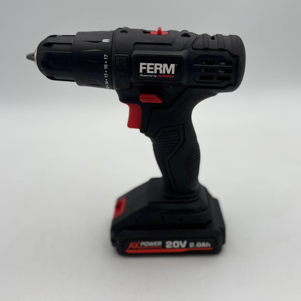 FERM 20V Accu boormachine met lader - Nieuw zonder doos, Doe-het-zelf en Verbouw, Gereedschap | Boormachines, Ruilrijk, Zo goed als nieuw