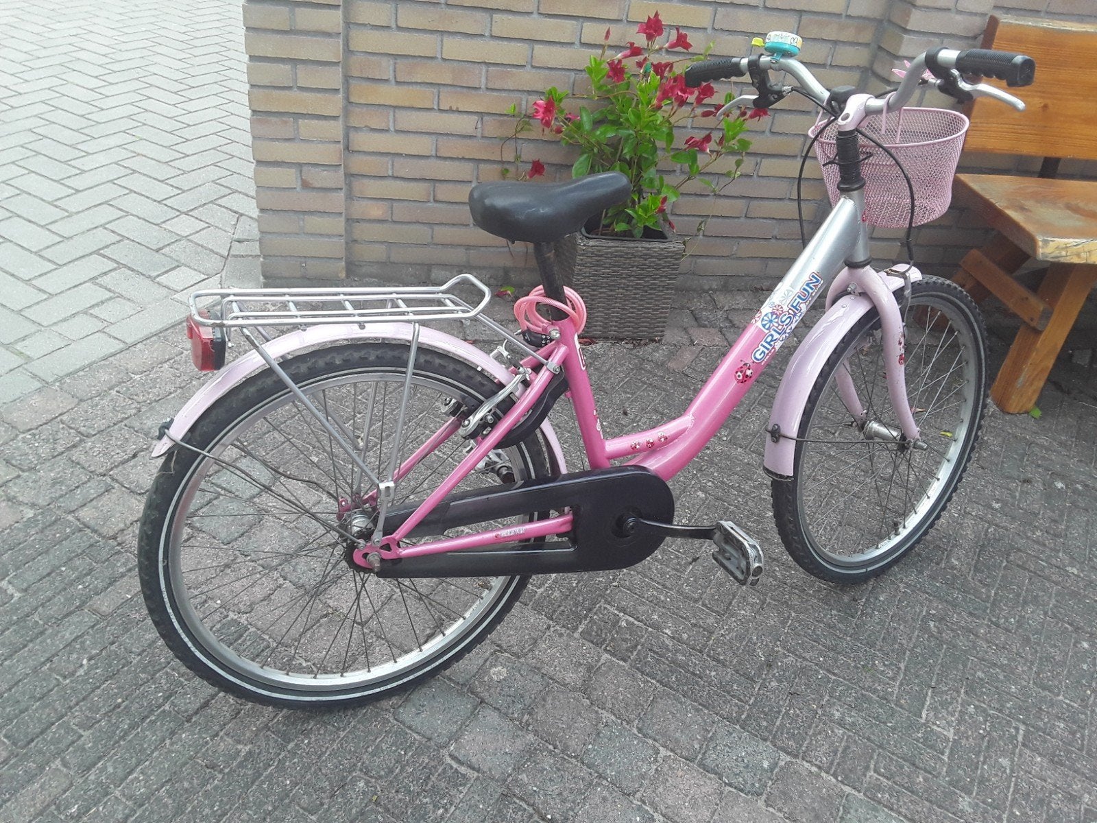 meisjes fiets, Ophalen, Gebruikt, 24 inch