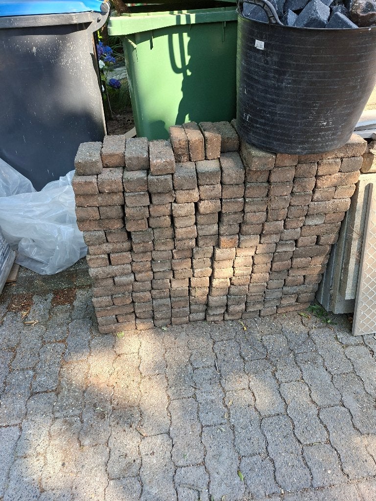 Gratis klinkers, Tuin en Terras, Tegels en Klinkers, Ophalen, Beton, Klinkers