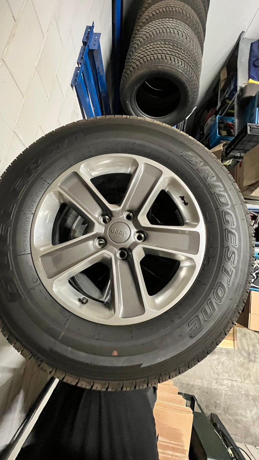 Jeep wrangler nieuwe wielen complete set, Ophalen, 18 inch, 255 mm, Banden en Velgen