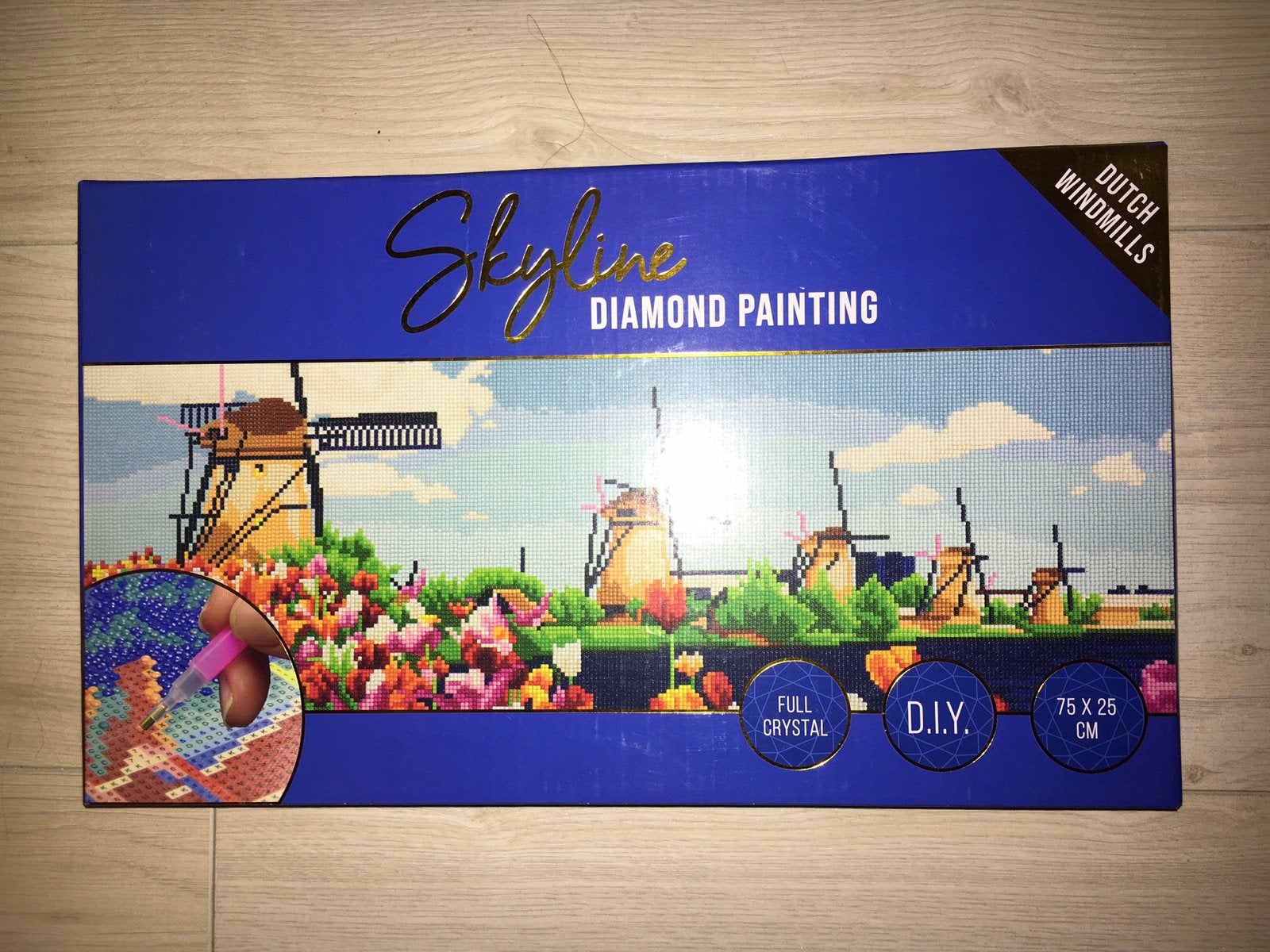 Nieuw Diamond Painting windmolens, Hobby en Vrije tijd, Knutselen, Zelfklevend, Nieuw, Meerkleurig, Ophalen of Verzenden