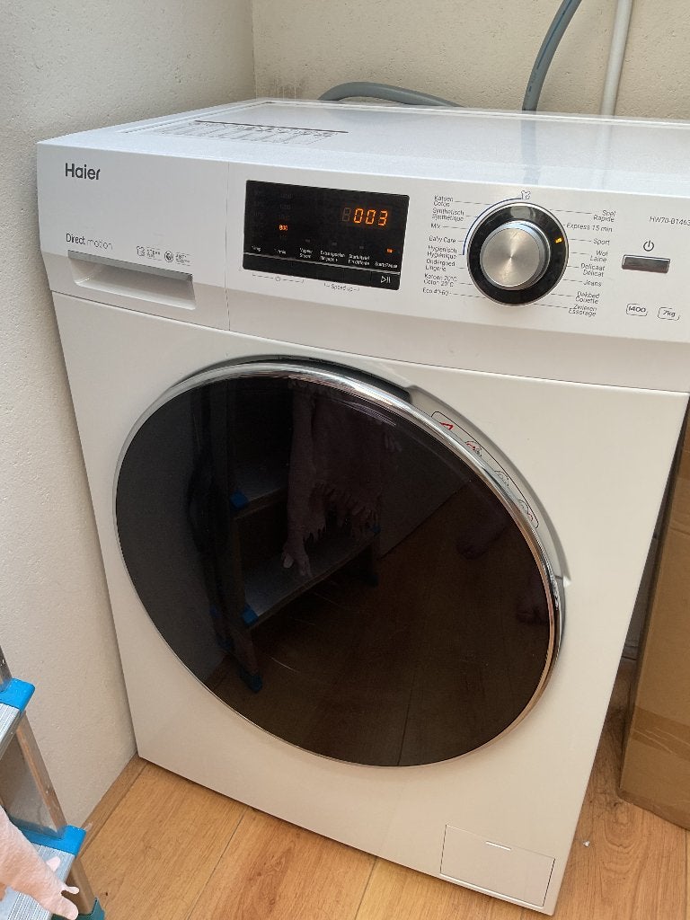 Haier wasmachine (2024), Handwasprogramma, Ophalen of Verzenden, Zo goed als nieuw, Voorlader