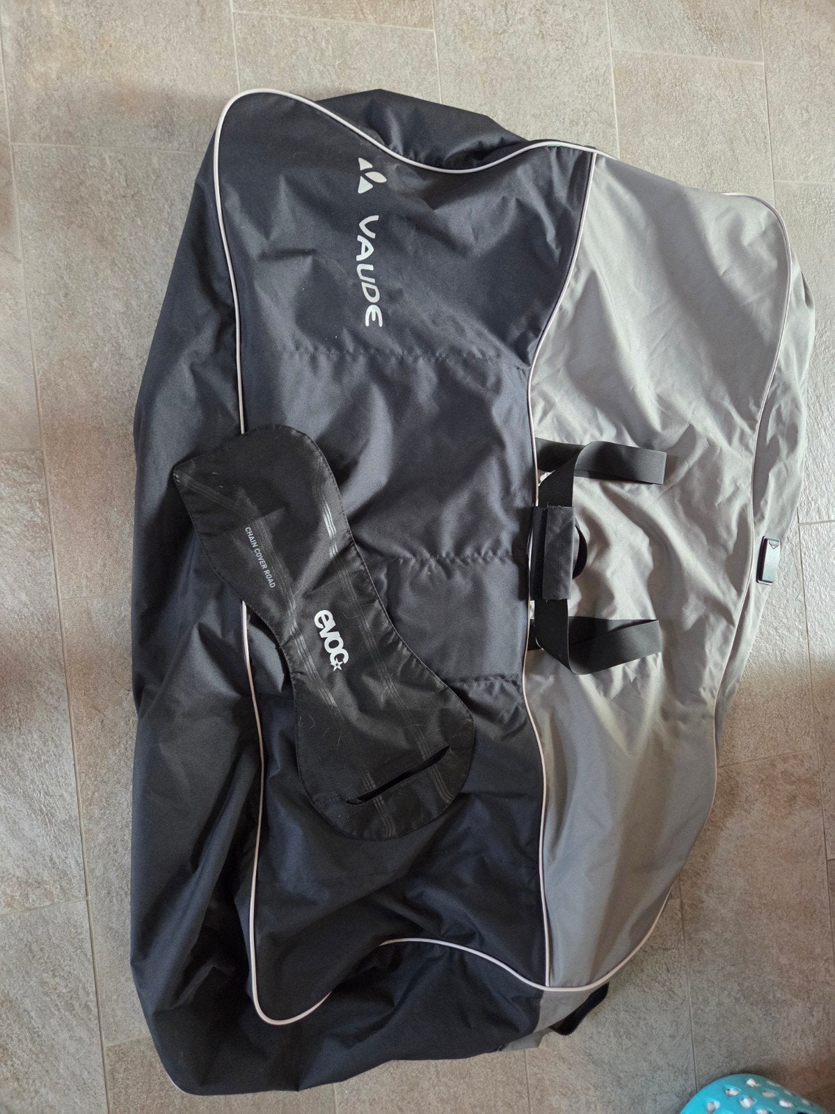 Vaude racefiets reistas met Evoc kettinghoes, Ophalen of Verzenden, Zo goed als nieuw, Vaude, Evoc