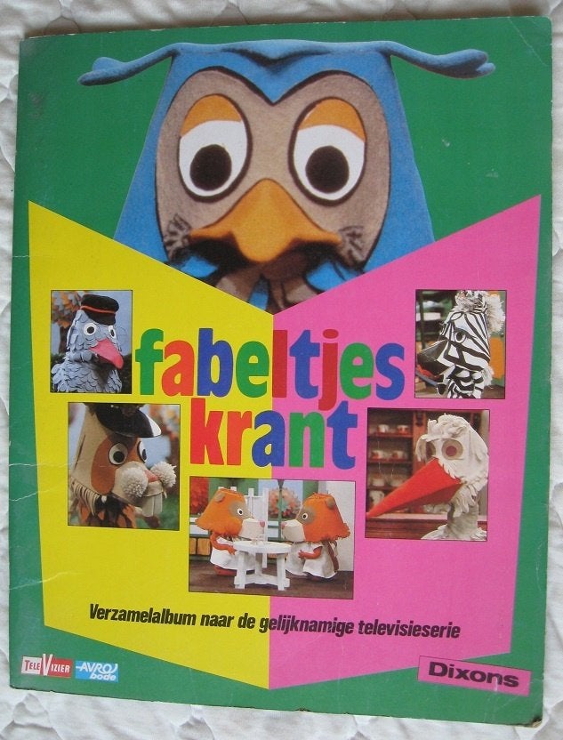 fabeltjeskrant verzamelalbum 1 en 2 (van AVRO bode / Dixons), Ophalen of Verzenden, Gebruikt, Tv, Overige typen