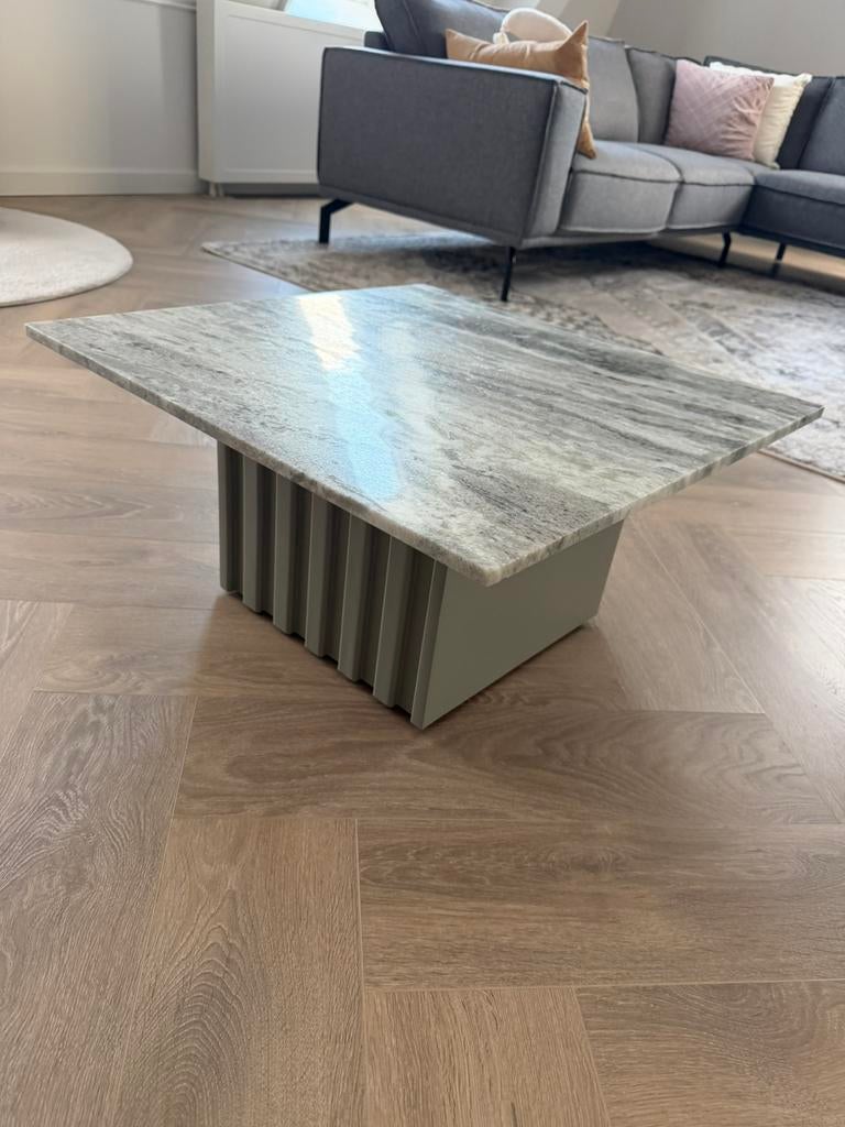 Salontafel marmer, Ophalen, 100 tot 150 cm, 50 tot 100 cm, Zo goed als nieuw