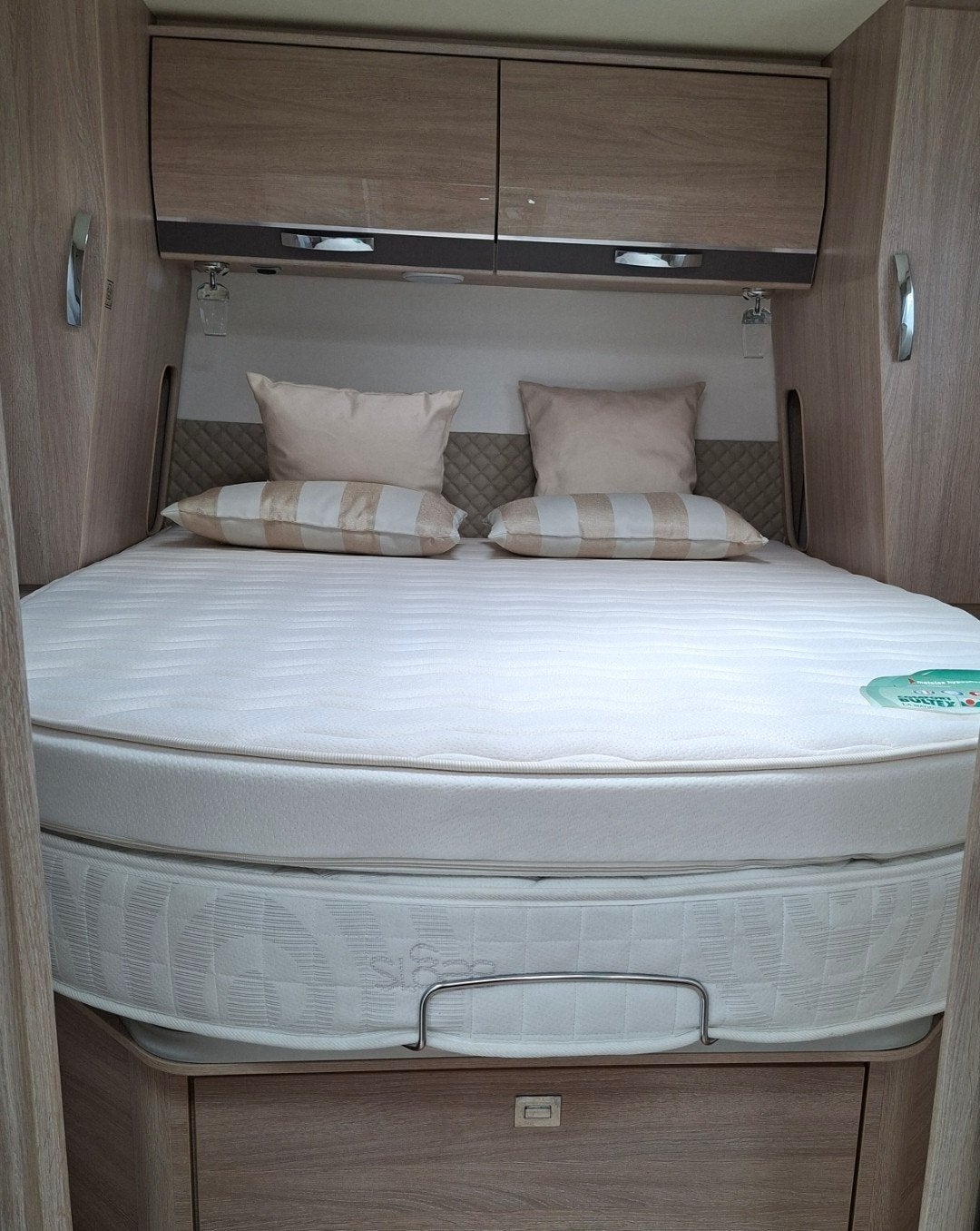 Nieuwe comfort hypoallergene topper Queensbed 160 cm, Caravans en Kamperen, Ophalen of Verzenden, Nieuw