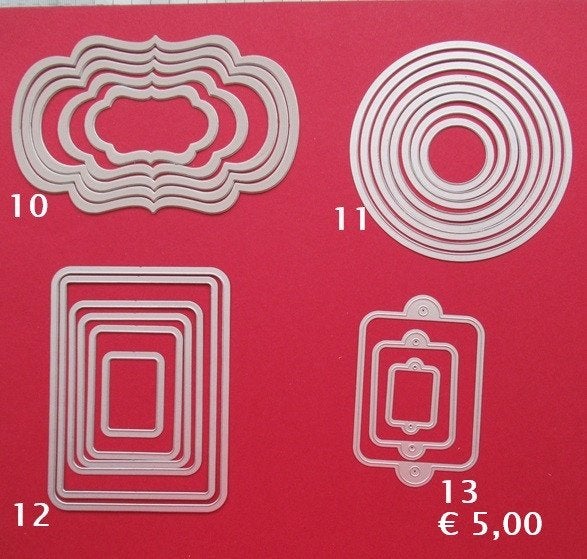 Sizzix snijmallen 10 tm 13, Ophalen of Verzenden, Zo goed als nieuw, Overige thema's, Pons of Mal