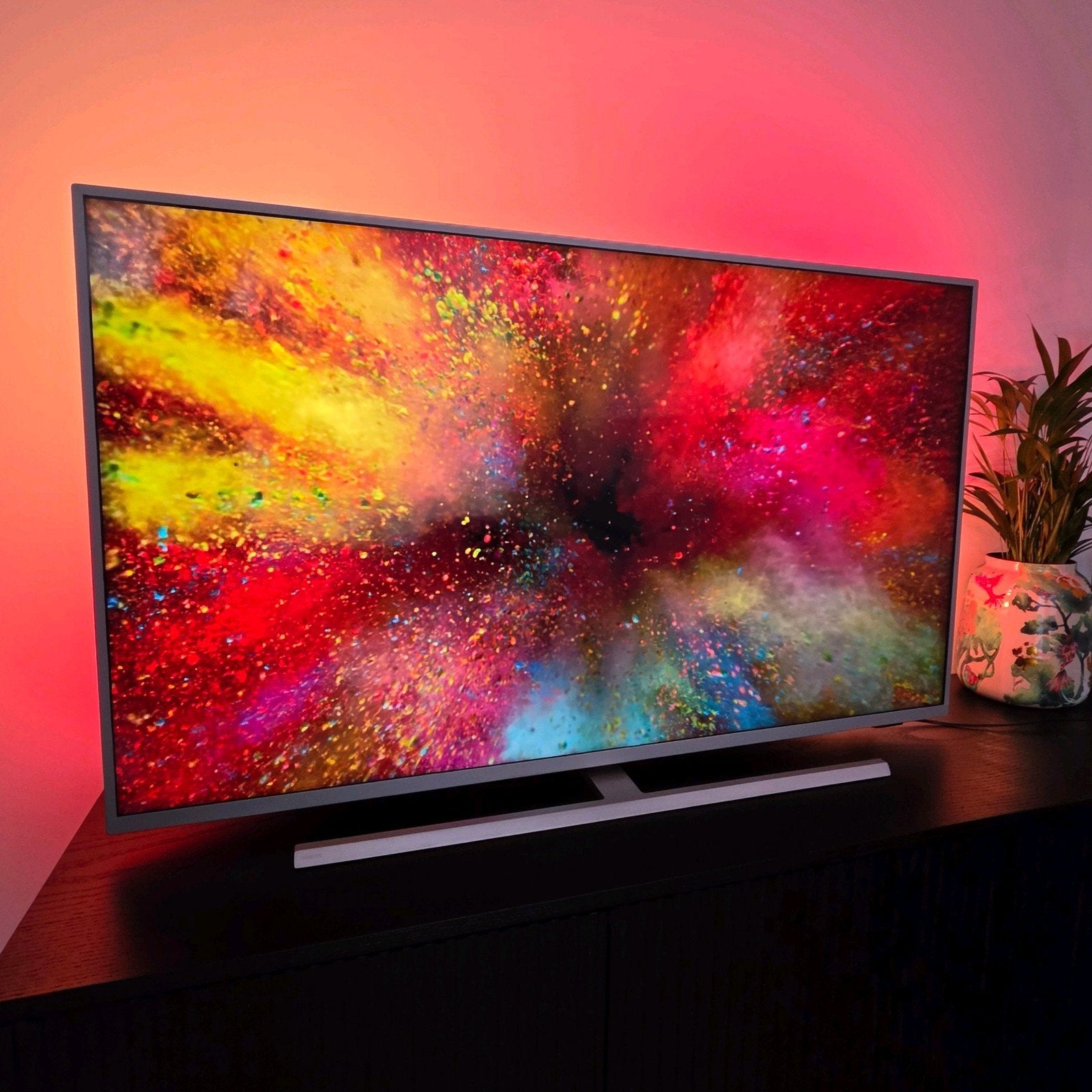 Philips 50"inch Ambilight The One 4K Ultra HD Google Smart !, Ophalen, Philips, 50 Hz, Zo goed als nieuw