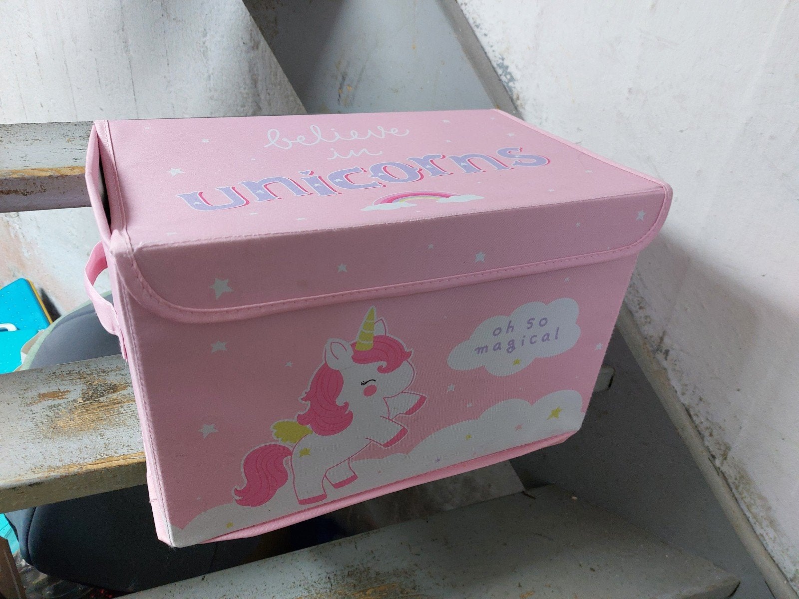 Roze Eenhoorn Opbergbox, Ophalen, Gebruikt, Meisje