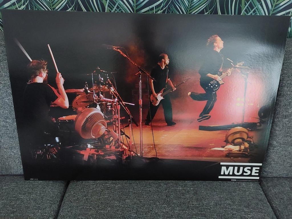 MUSE posterbord - Live concert 90x60cm, Ophalen, Deurposter of groter, Rechthoekig Liggend, Zo goed als nieuw